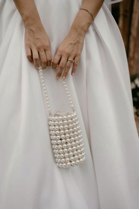 mini beaded clutch bag