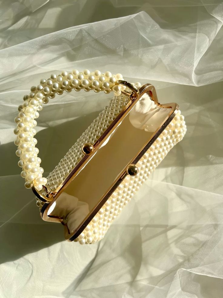 pearl clutch bag